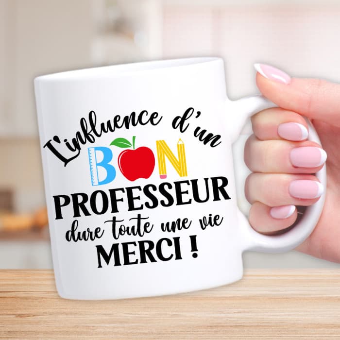 Mug personnalisé bon professeur