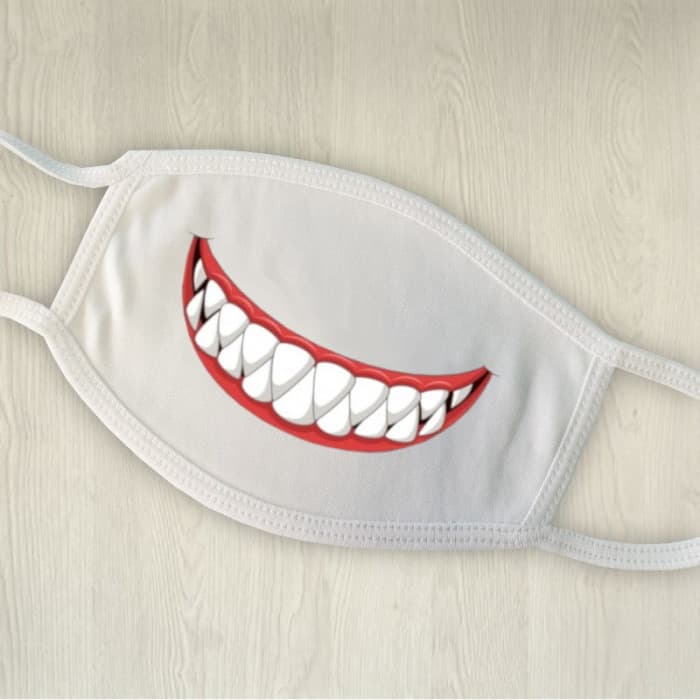 Masque de protection personnalisé sourire de requin