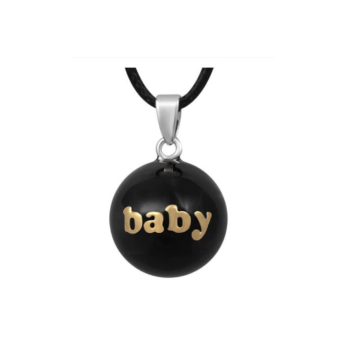 Bola de grossesse modèle Baby noir et or