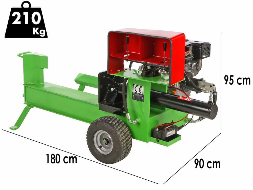 AgriEuro T-20 – Holzspalter mit Verbrennungsmotor – liegend
