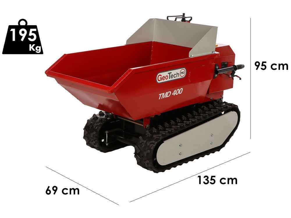 Akku Mini Raupendumper GeoTech-Pro TMD 400 – Dumper 400Kg