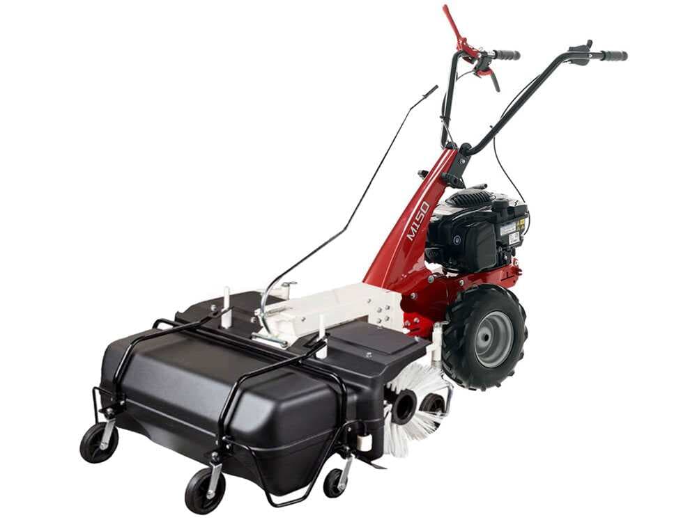 Benzin Kehrmaschine Eurosystems Minieffe M150 Breite 88 cm mit Aufsammelbehälter