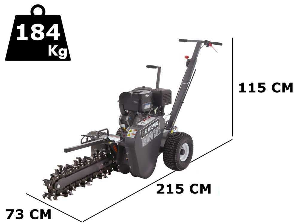 BlackStone TS 420 B&S – Grabenfräse – B&S XR2100