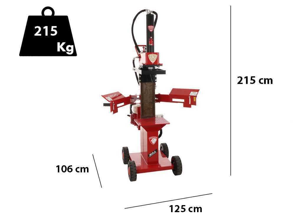 Ceccato BULL SPL13R4H – Senkrechter Benzin-Holzspalter – Honda GX200 Motor