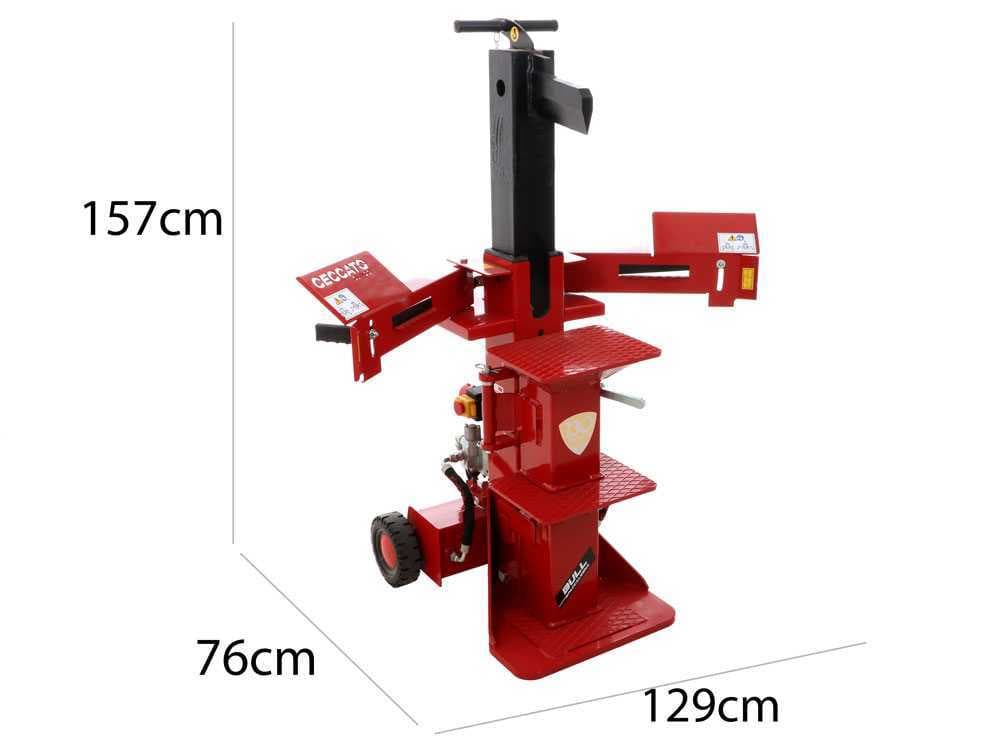 Ceccato BULL SPLE12 FDPT – Stehender dreiphasiger Elektro Holzspalter – 12 Tonnen – Hub 540 mm