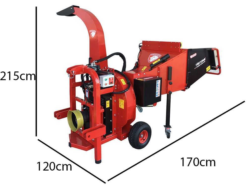 Ceccato Tritone Mega Monster P.T.O. – Häcksler für Traktor – Hydraulikgetriebe