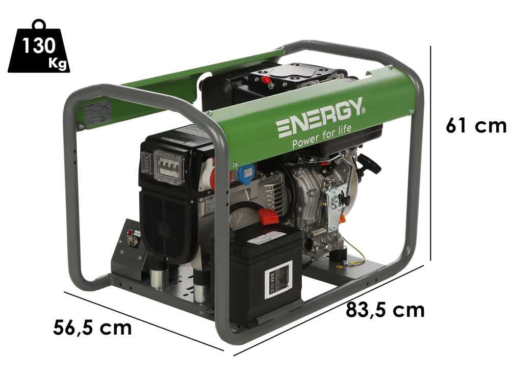 Energy EY-7TDE AVR – Diesel Stromerzeuger mit AVR 5 kW – Dauerbetrieb 4,5 Drehstrom