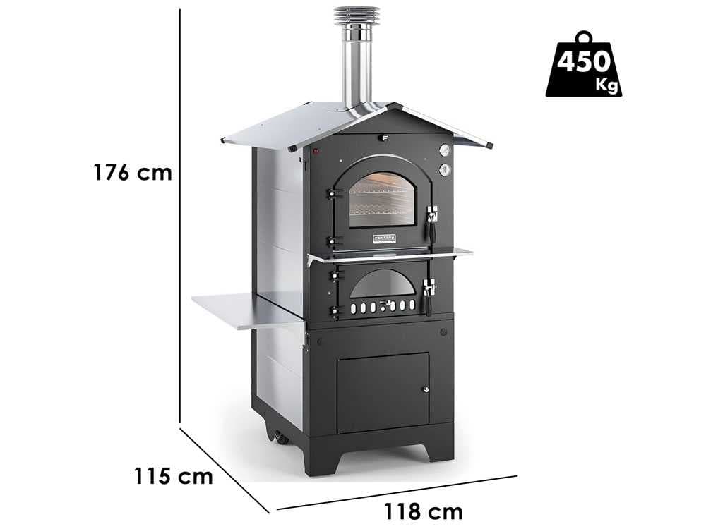 Fontana Gusto – Holzbackofen für den Außenbereich 80X65 cm