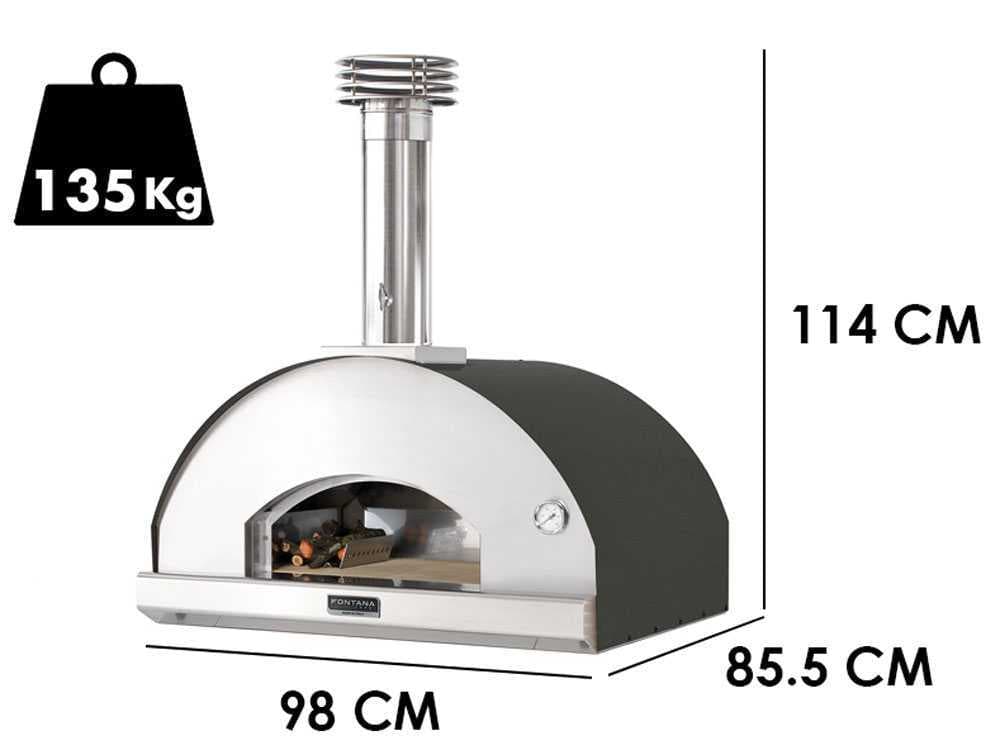 Fontana Mangiafuoco – Holzbackofen – Anthrazit