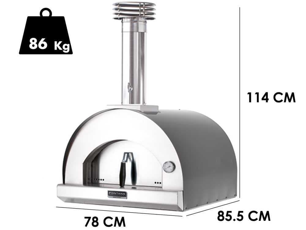 Fontana Margherita – Holzbackofen – Anthrazit