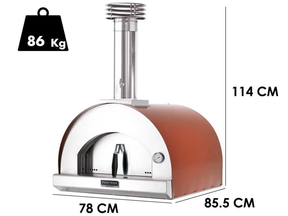 Fontana Margherita – Holzbackofen Fontana Margherita – Rot