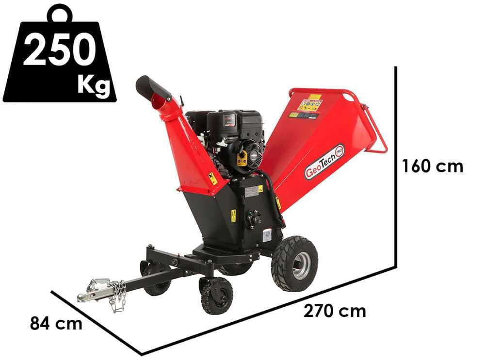 GeoTech PCS 160 BSE PRO – Profi Häcksler Schredder – Motor B&S XR2100