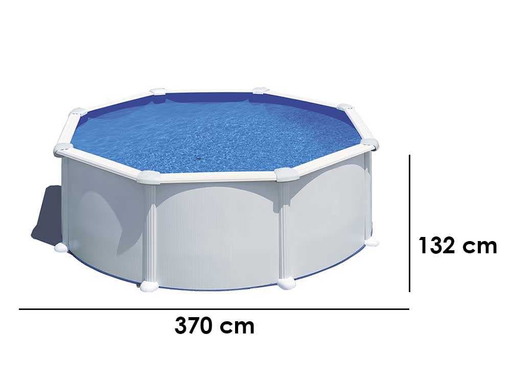 Gre Atlantis rund Ø350 x 132cm – Runder Stahlwandpool