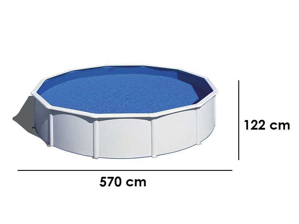 Gre Fidji Rund Ø550 x 120 cm – Runder Stahlwandpool