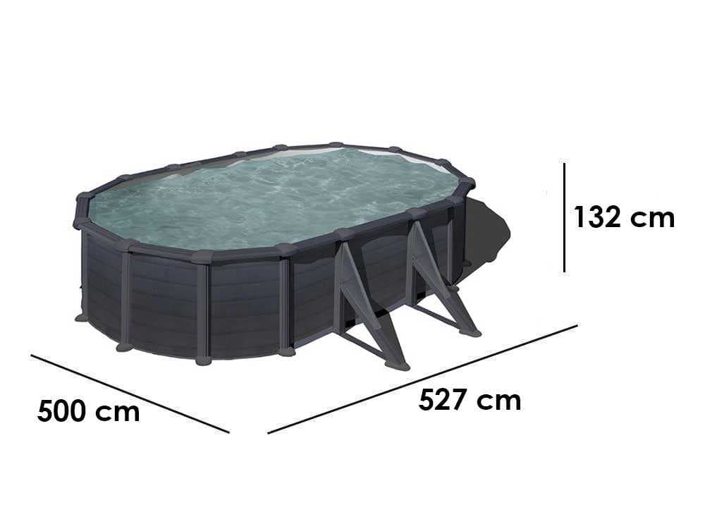 Gre Granada Ovalbecken 500x300x132cm – Stahlwandpool