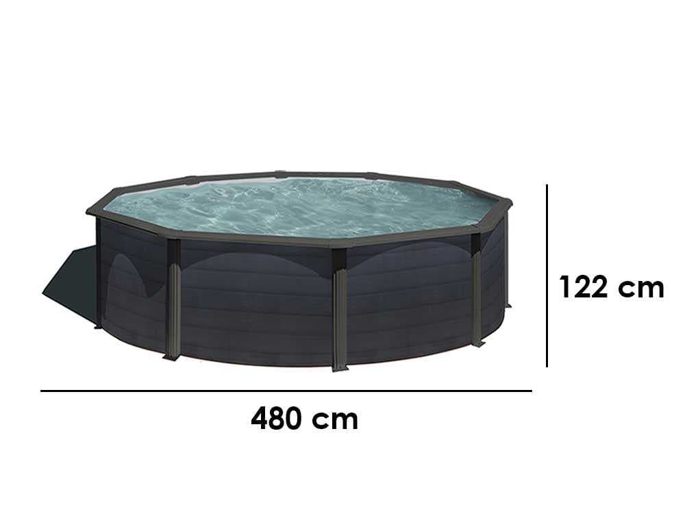 Gre Kea Rund Ø460 x 120 cm – Stahlwandpool