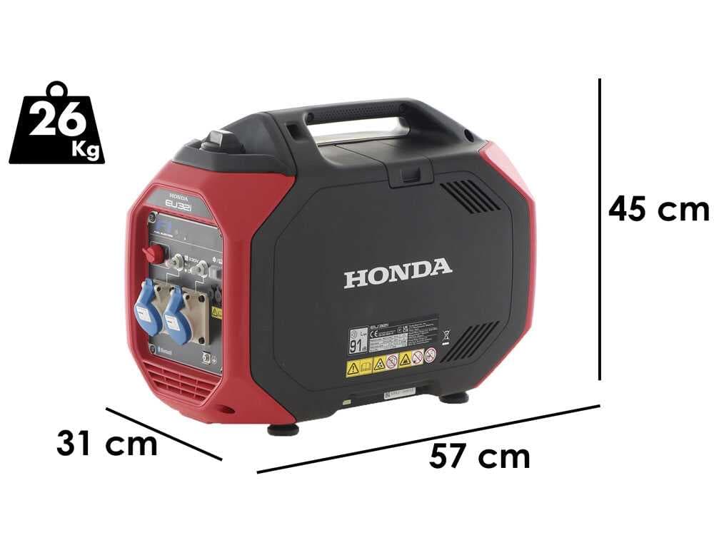 Honda EU32i – Inverter-Stromerzeuger Bluetooth 3.2 kW – Dauerleistung 2.6 kW – 230V