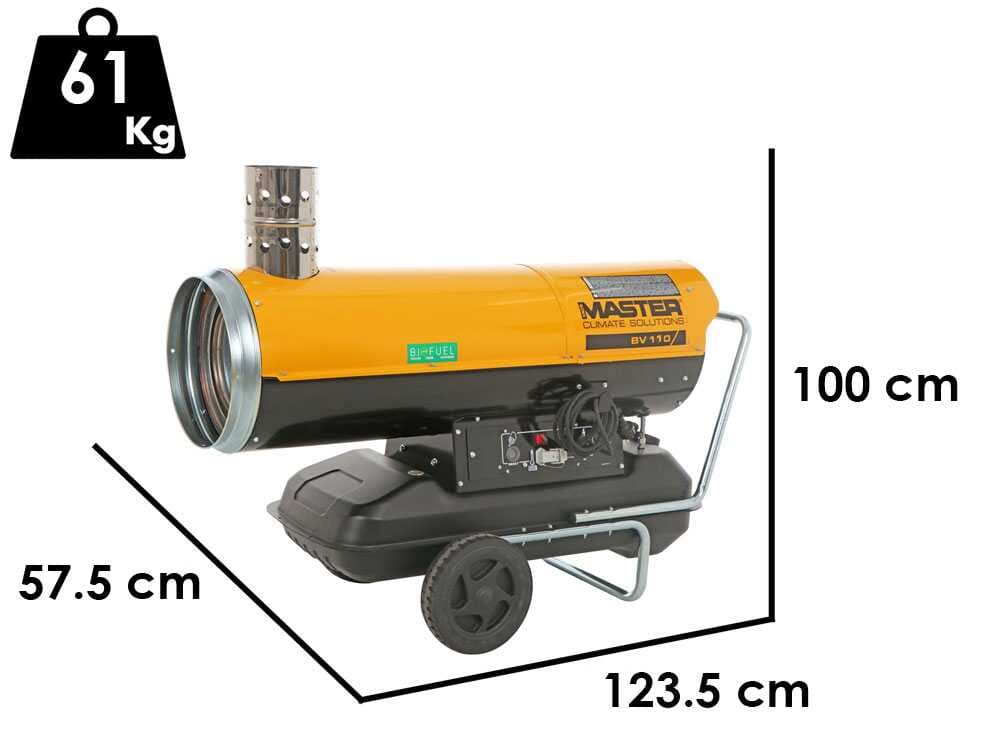 Master BV 110 E – Diesel Luftheizgerät – indirekte Heizung