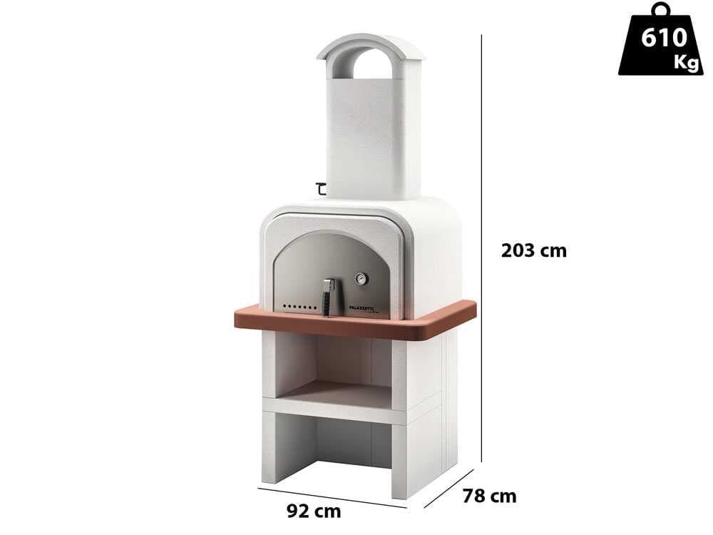 Palazzetti Stefy – Holzbackofen für den Außenbereich – Backraum 52×51 cm