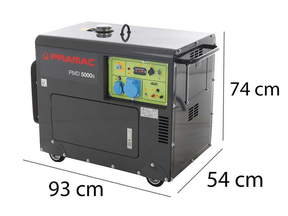 Pramac PMD5000s – Diesel Notstromaggregat 230V – 5 kW – leise – inkl. ATS Notstromautomatik