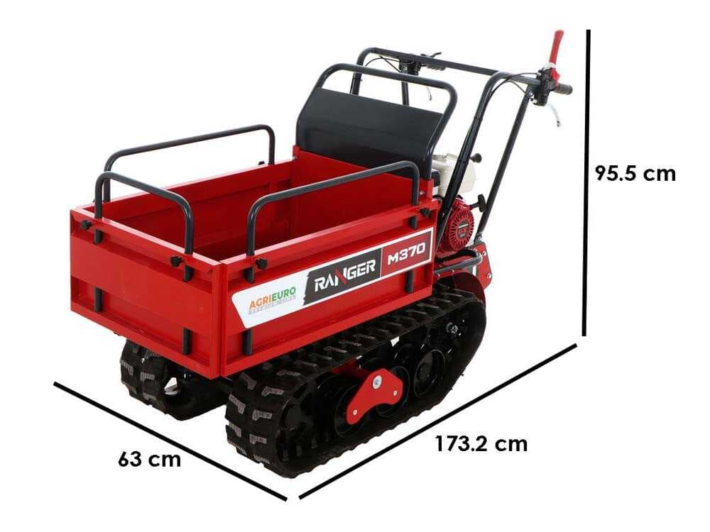 Raupendumper ausziehbar Ranger M370 – Honda GX160 Motor