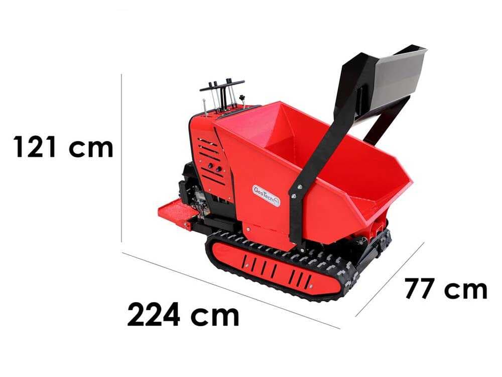 Raupendumper GeoTech Pro Geoporter 550 DHS Hydro – Hydraulische Dumper Mulde 500Kg