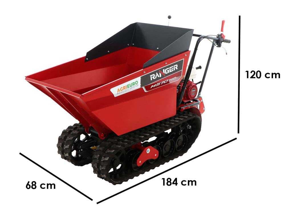 Raupendumper Ranger M570 HD-E – Motor Honda GX200 – Elektrostarter