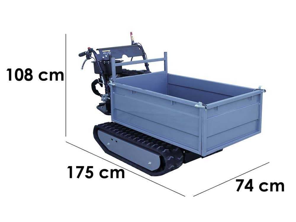Raupendumper Wortex SFL 500-HS – ausziehbarer Kasten – Tragfähigkeit 500 kg