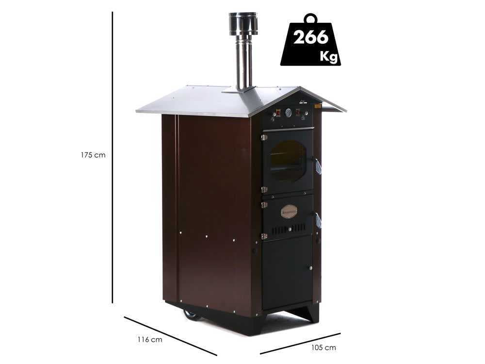 Rossofuoco Garden 80 Plus – Holzbackofen für den Außenbereich