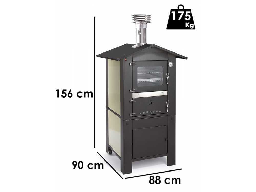 Seven Italy Era Premium – Holzbackofen für draußen – 57×45 cm