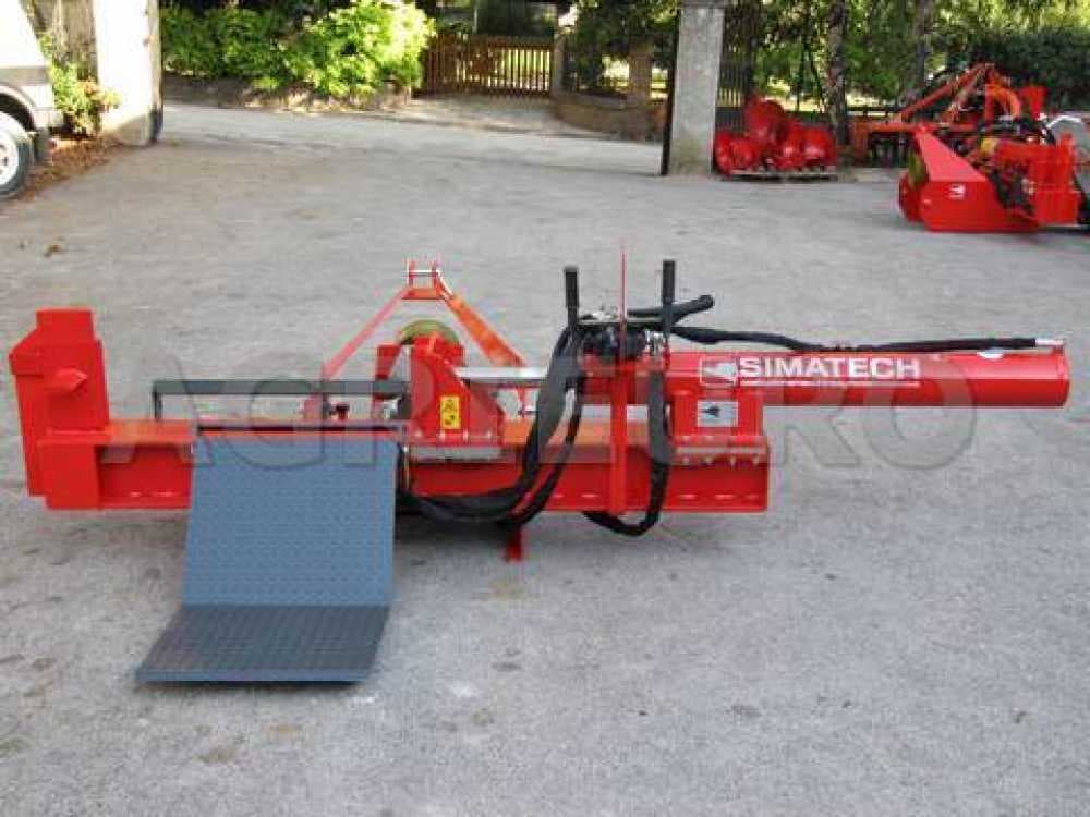 Simatech ST 350 – Liegender Holzspalter für Traktor – 35 T – Kolbenhub 1200 – hydraulischer Lader