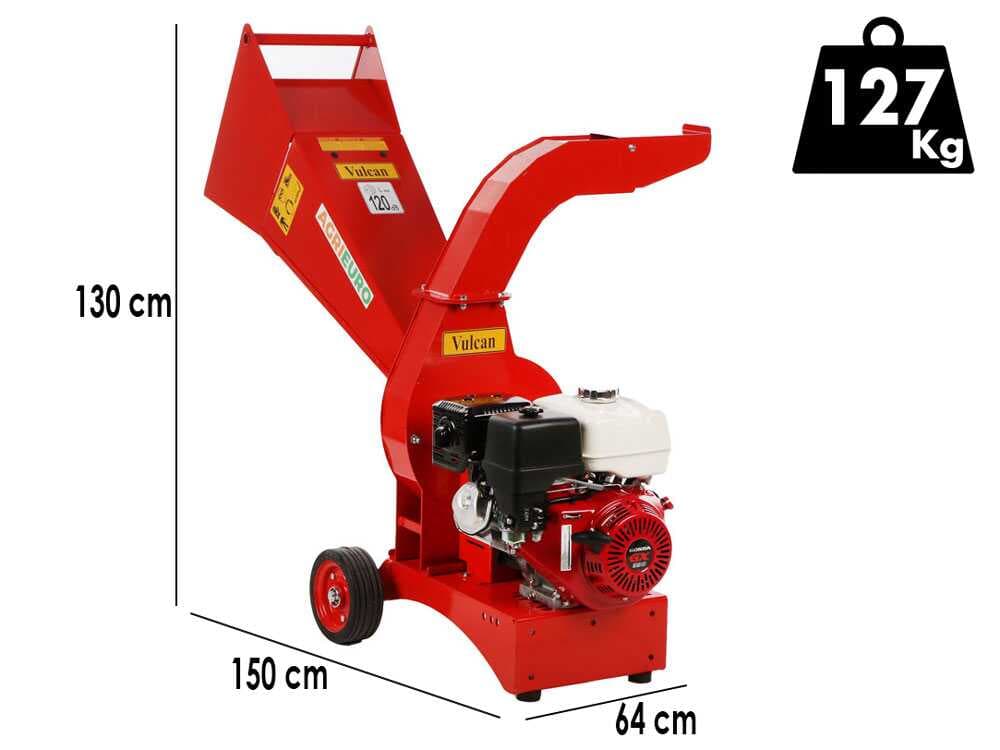 Top Line Vulcan – Benzin Häcksler – mit Honda Motor GX 390