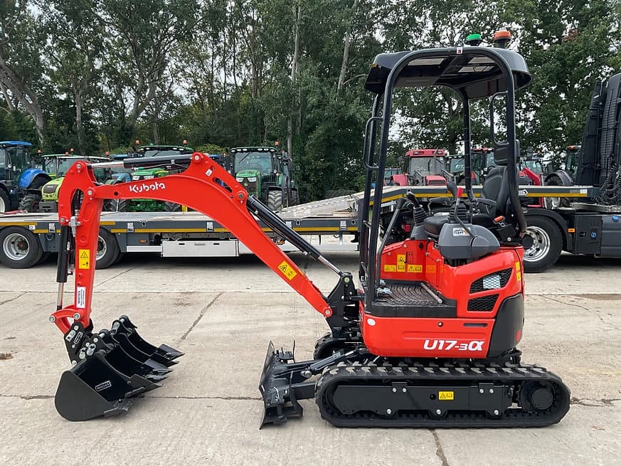 KUBOTA U17-3A-Neu: Kompakter Minibagger, 57 Std, Baujahr 2023, 11,3 kW, 1,7 t
