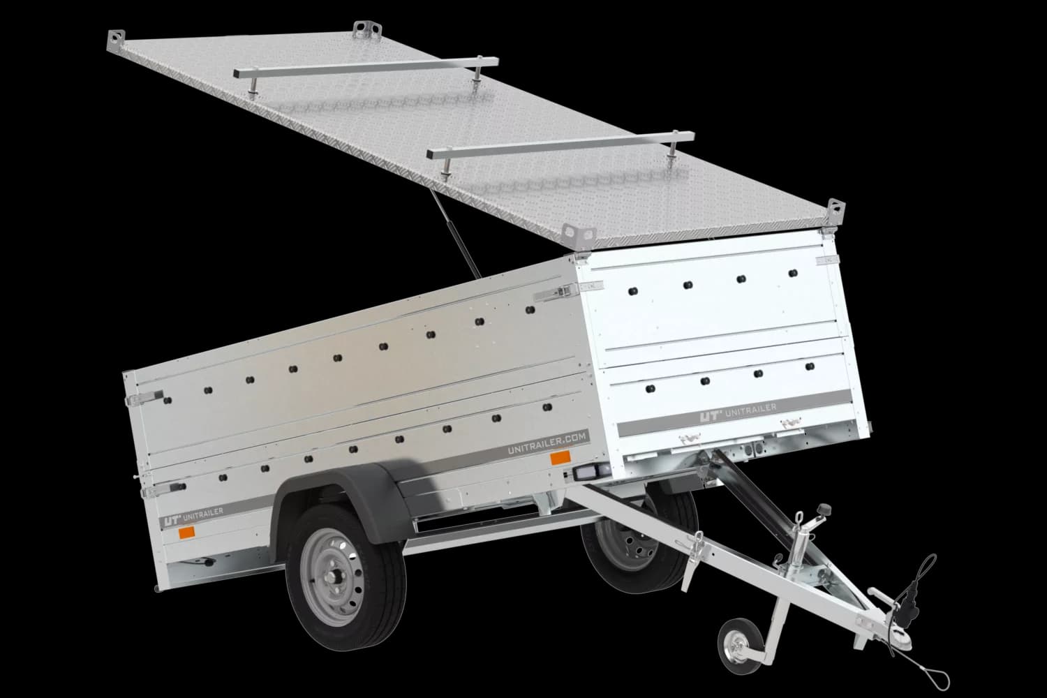 Anhänger Garden Trailer 264 KIPP mit Bordwandaufsatz und Aludeckel-Neu
