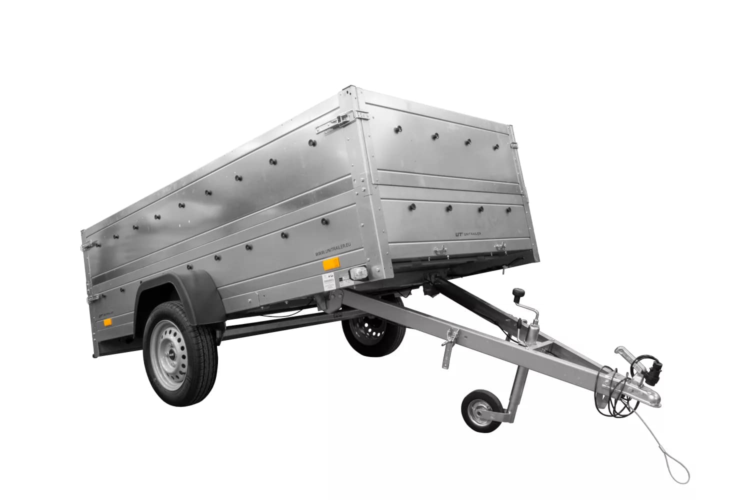 B Führerschein Anhänger Garden Trailer 264 KIPP mit Bordwandaufsatz und Stützrad-Neu