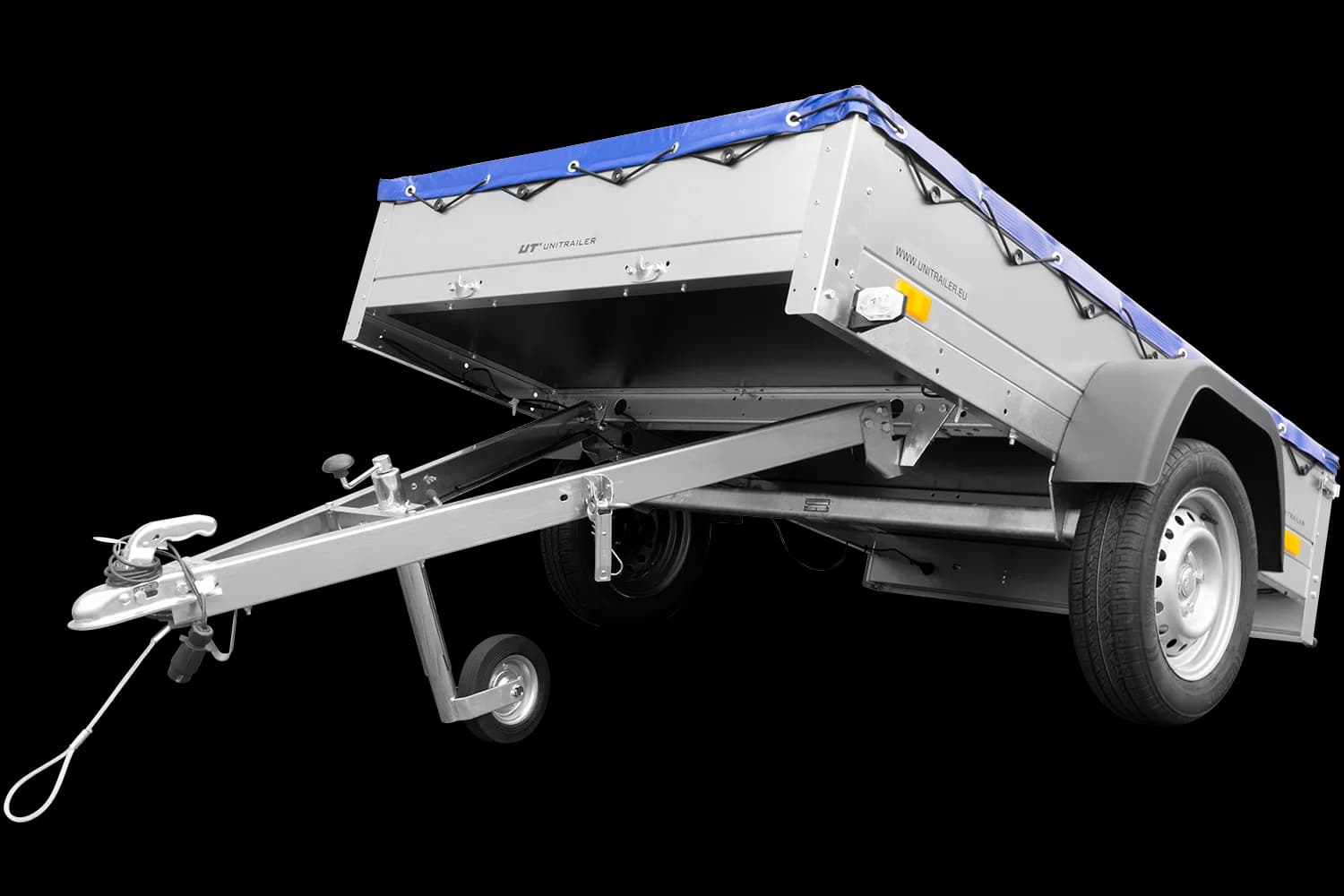 Garden Trailer 201 KIPP mit Flachplane, Stützrad und Planenträgern-Neu