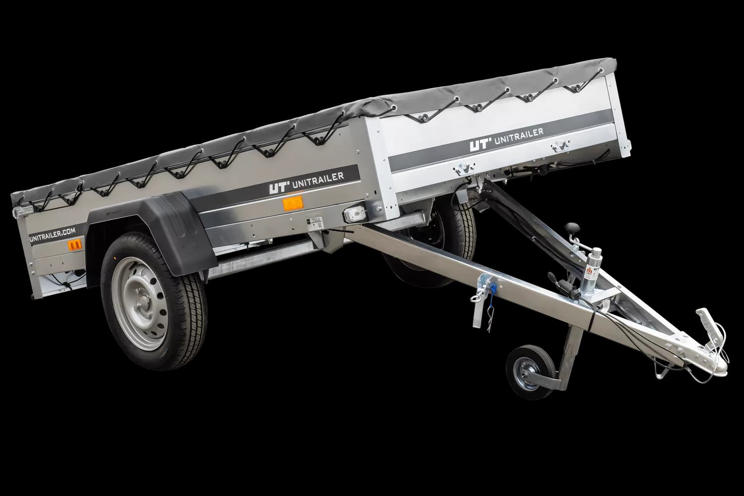 Kipper Pkw Anhänger Garden Trailer 230 KIPP mit Flachplane, Stützrad und Planenträger-Neu