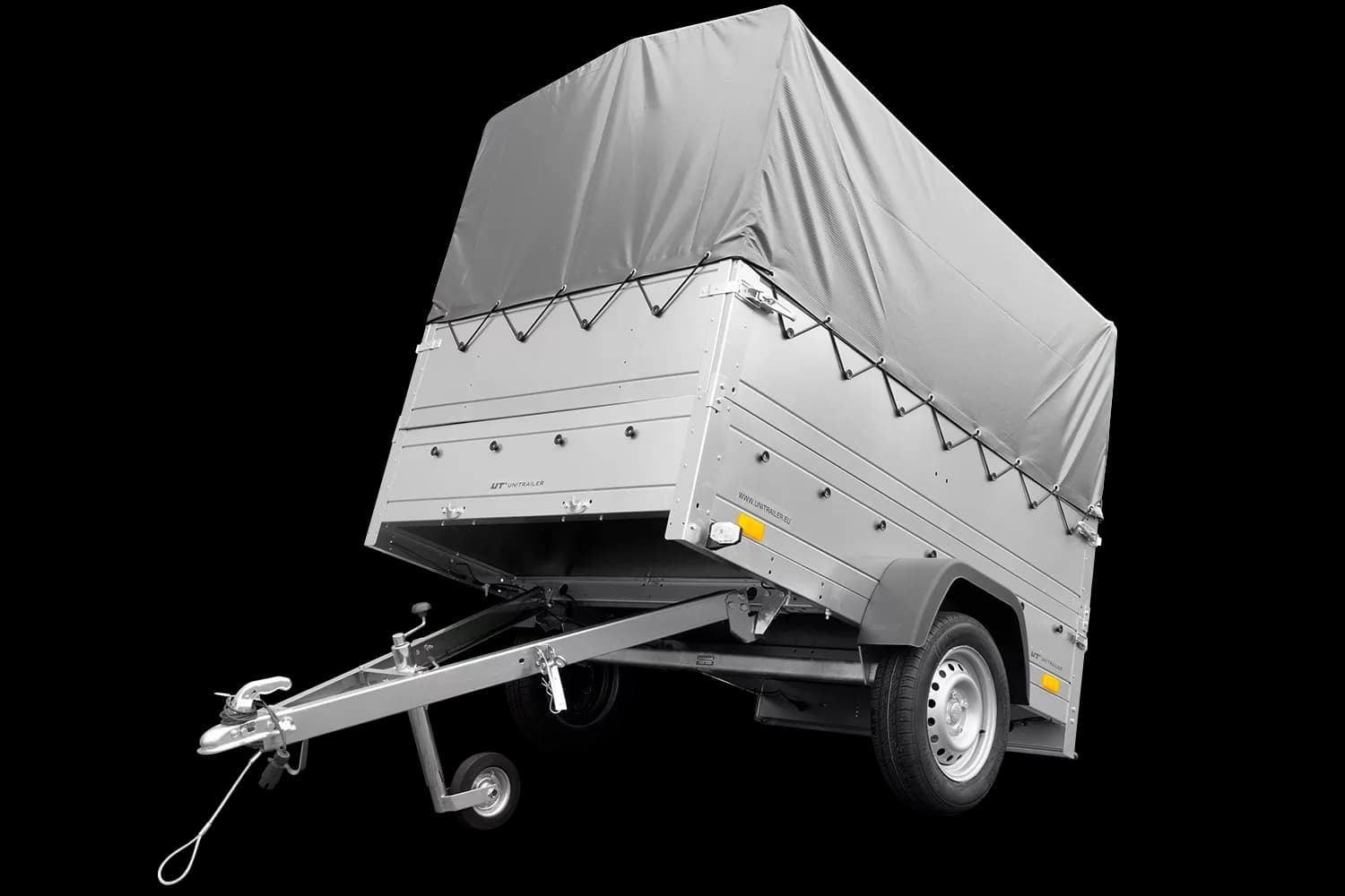Kipper ungebremst Garden Trailer 200 KIPP mit zusätzlichen Bordwänden, Stützrad, Hochplane und Hochspriegel-Neu