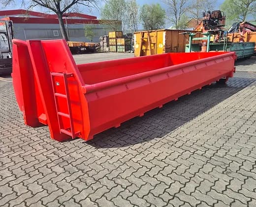 Roll-Off-Container mit roten Doppelflügeltüren (12 m³)-Neu