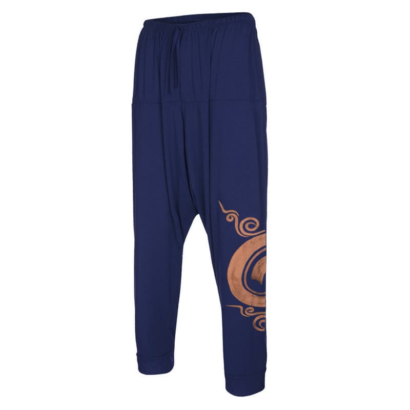 Déguisement viking pantalon en coton bleu - M