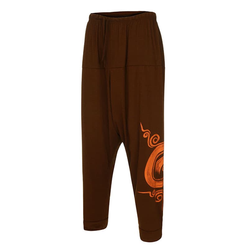 Déguisement viking pantalon en coton marron - XL