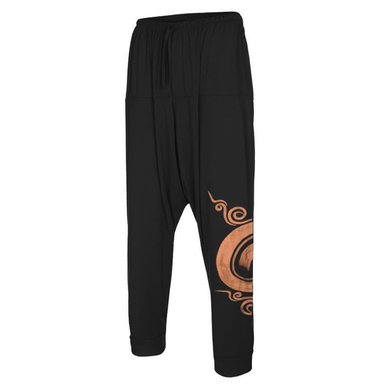Déguisement viking pantalon en coton noir - XXL