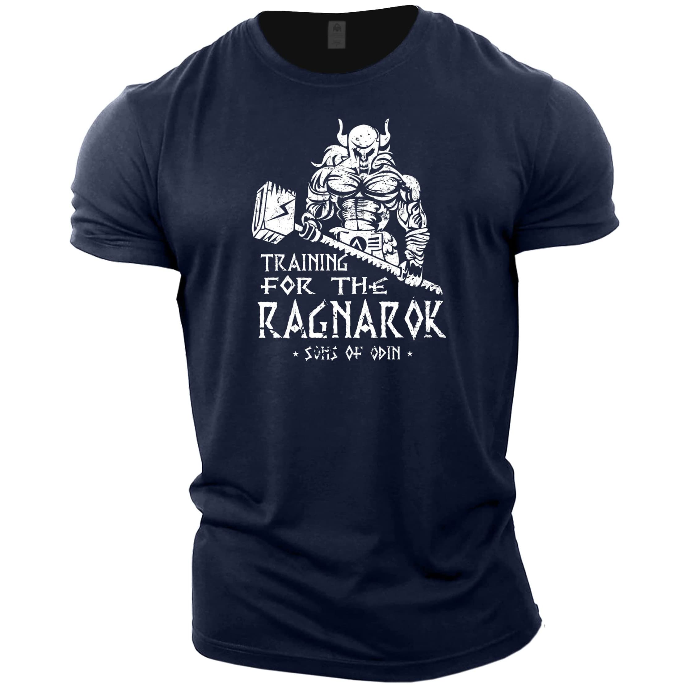 T-shirt Viking training for ragnarok bleu foncé - M