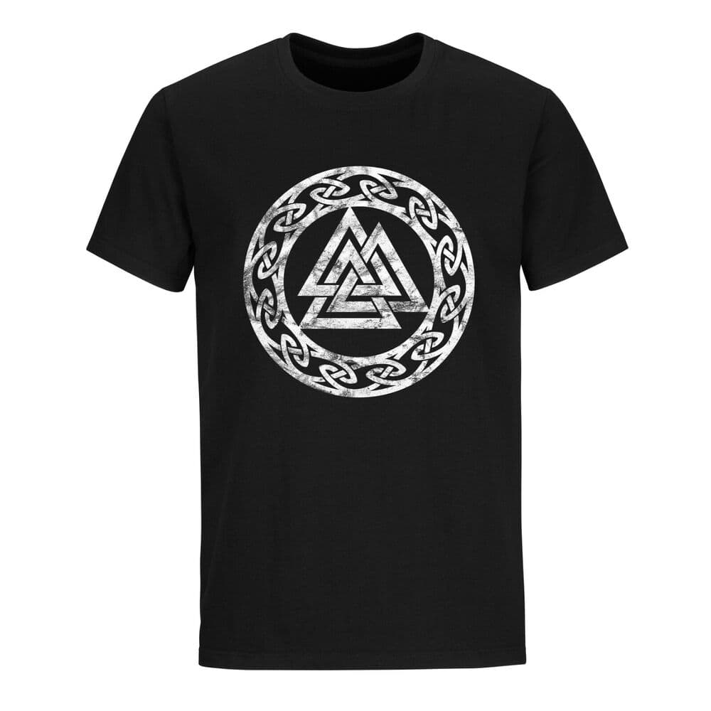 T-shirt viking Valknut rune noir - L