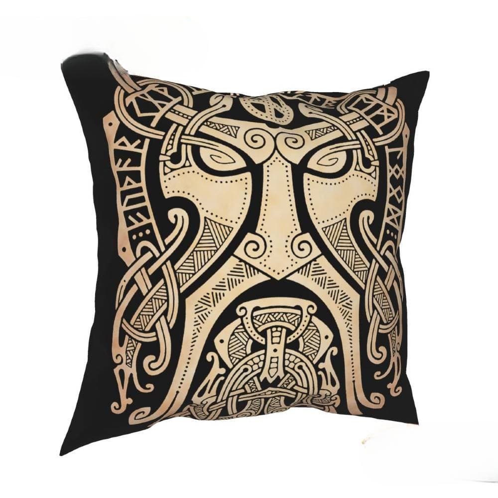 Coussin Viking Masque de Thor - 30x30cm