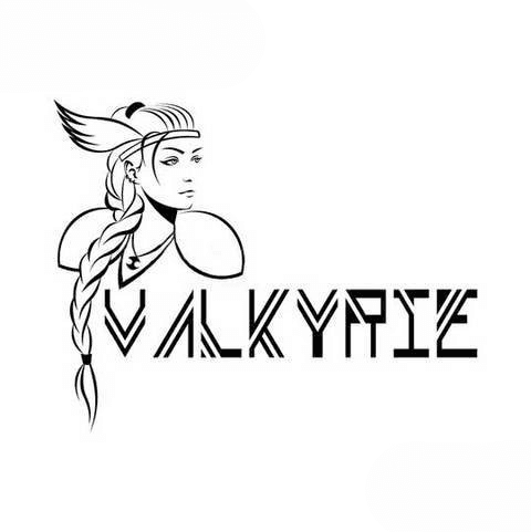 Stickers Guerrière Valkyrie | Noir et Blanc - 42x33cm