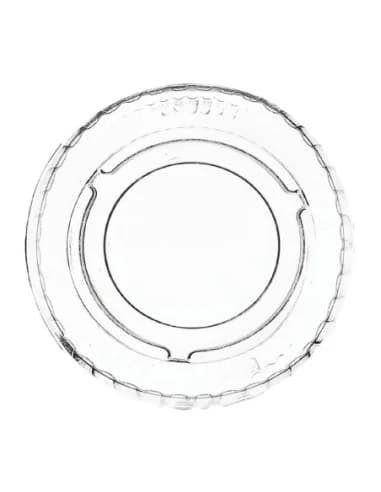 Couvercle pot à sauce compostable en PLA Vegware 28ml (x5000)