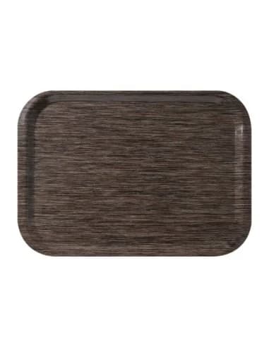 Plateau de service en mélamine Roltex Fast Food 375x265mm wengé