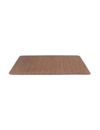 Set de table en cuir recyclé Securit Leather marron