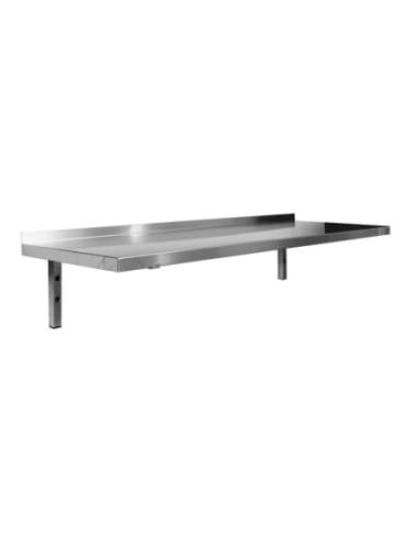 ETAGERE MURALE INOX PLEINE CONSOLES FIXES L (en mm) : 1Â 000 - L (en mm) : 300 H (en mm) : 35